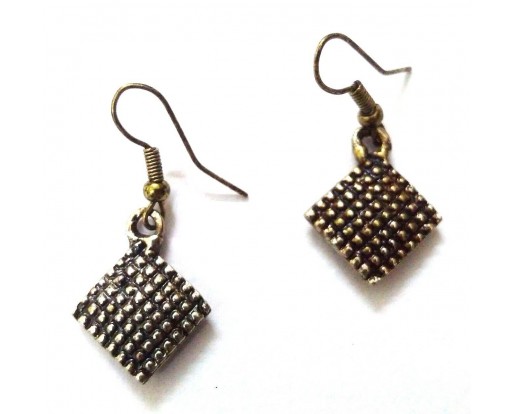 Antique Gold Earring Jhumki Contemporary Fashion Jewelry Hook Drop Dangle EA239
